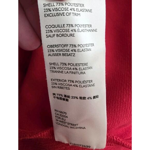 Maeve Anthropologie Red Deana Dress Holiday Flutter Sleeve Party Dress Sz Medium - Picture 14 of 16